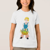 女の子のフード付&スウェットシャツ トライブレンドＴシャツ (正面)