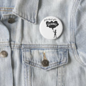 女の子のブラインド科学との 缶バッジ (インサイチュ)