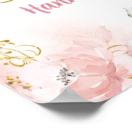 女の子のプリンセス彼女王室のの活性ウェルカムサイン ポスター (角)