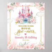 女の子のプリンセス彼女王室のの活性ウェルカムサイン ポスター (正面)