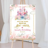 女の子のプリンセス彼女王室のの活性ウェルカムサイン ポスター