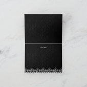 女の子のプリンセス赤ちゃんシャワーありがとう サンキューカード (内部)