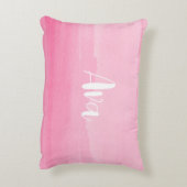 女の子のベッドルームデコールと名前 アクセントクッション (裏面(縦))