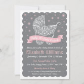 女の子のベビーそれが冷たい外のシャワー招待状 招待状 (正面)