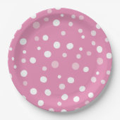 女の子のベビーそれが寒い外の9"紙プレート ペーパープレート (正面)