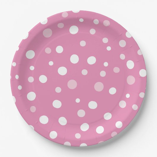 女の子のベビーそれが寒い外の9"紙プレート ペーパープレート (正面)