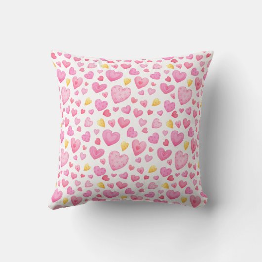 女の子のベビーの誕生の発表の枕テディー・ベア クッション (裏面)