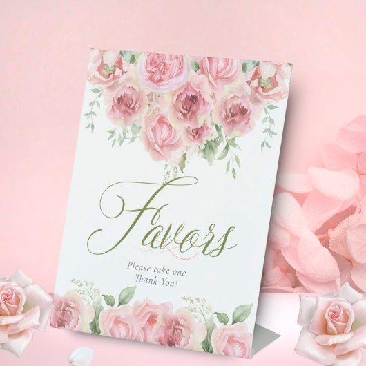 女の子のベビーの開花赤ちゃんシャワー好意サイン 台座サイン