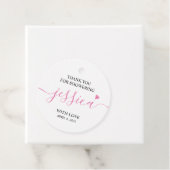 女の子のベビーシャワーをありがとう フェイバータグ (インサイチュ)