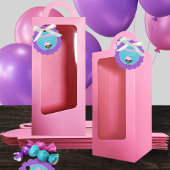 女の子のベビー人形の誕生日パーティーサンキューメッセージカード フェイバータグ