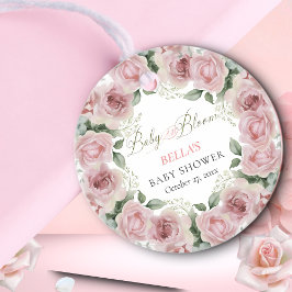 女の子のベビー開花の赤ちゃんシャワーのギフト フェイバータグ