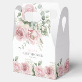 女の子のベビー開花ベビーシャワーありがとう フェイバーボックス (オープン)