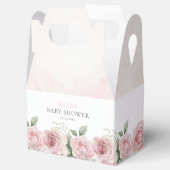 女の子のベビー開花ベビーシャワーありがとう フェイバーボックス (オープン)