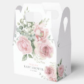 女の子のベビー開花ベビーシャワーありがとう フェイバーボックス (オープン)