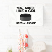 女の子のホッケーのように 横断幕 (インサイチュ)