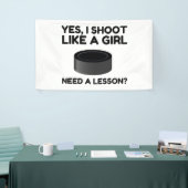 女の子のホッケーのように 横断幕 (トレードショー)