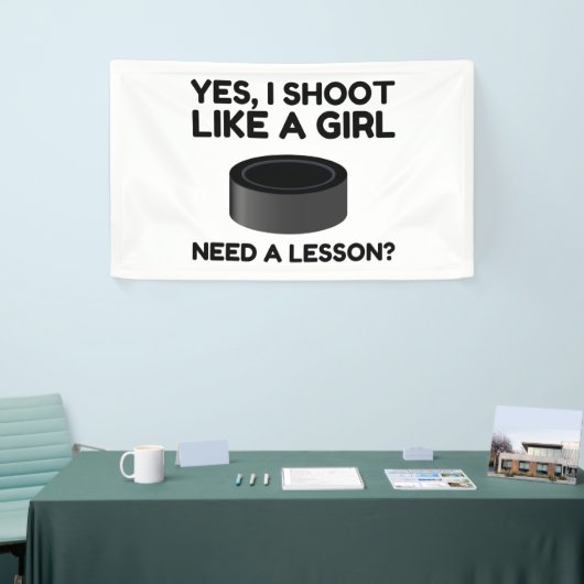 女の子のホッケーのように 横断幕 (トレードショー)