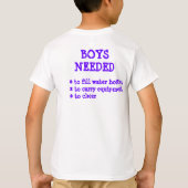 女の子のホッケーのティー Tシャツ (裏面)