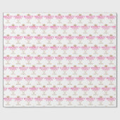 女の子のホッケーのプリンセスの明るいピンク ラッピングペーパー (フラット)