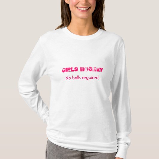 女の子のホッケー Tシャツ (正面)
