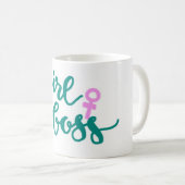 女の子のボスのマグ コーヒーマグカップ (正面右)