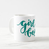女の子のボスのマグ コーヒーマグカップ (正面左)