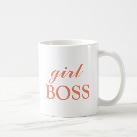 女の子のボスのマグ コーヒーマグカップ (右)