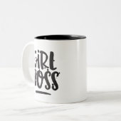 女の子のボスのマグ ツートーンマグカップ (正面左)