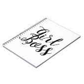 女の子のボスの書道 ノートブック (左側)