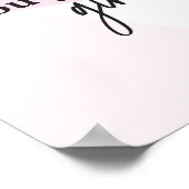 「女の子のボスインスピレーション： 'You Go Girl'ポスタープリント ポスター (角)