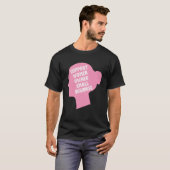 女の子のボスピンクのサポート女性が中小企業を所有 Tシャツ (正面フル)