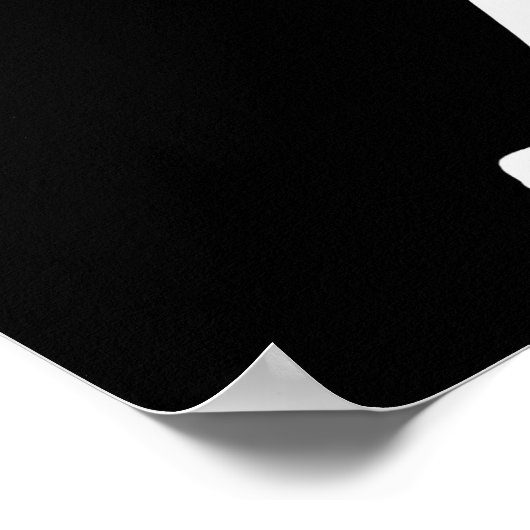 女の子のポスターのように赤と走黒パーソナライズされたの ポスター (角)