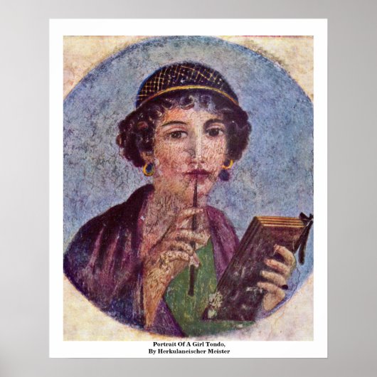 女の子のポートレート ポスター (正面)