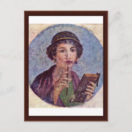 女の子のポートレート ポストカード (正面)