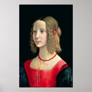 女の子のポートレート, c.1490 ポスター
