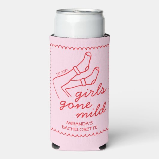 女の子のマイルドハンドドロー低鍵バチェロレッテ スリム缶クーラー (Seltzer正面)