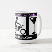 女の子のマグのような乗車 コーヒーマグカップ (正面右)