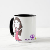女の子のマグ- 2 マグカップ (正面左)