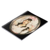 女の子のミニチュアポートレート ノートブック (左側)