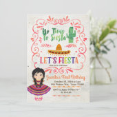 女の子のメキシコフェスタの第1誕生日の招待状 招待状 (スタンド正面)