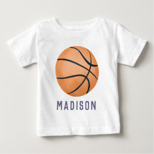 女の子のモダンバスケットボールジャージ番号スポーツ ベビーTシャツ