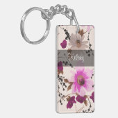 女の子のモノグラムのキーホルダー キーホルダー (正面左)