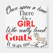 女の子のヤギ マグネット (正面)