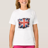 女の子のユニオンジャックTシャツ Tシャツ (正面)