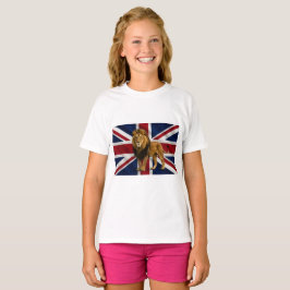 女の子のユニオンジャックTシャツ Tシャツ