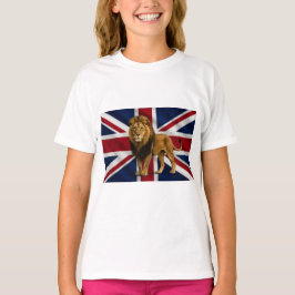 女の子のユニオンジャックTシャツ Tシャツ