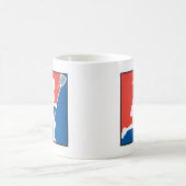 女の子のラクロス コーヒーマグカップ (中央)