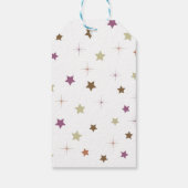 女の子のラベルシャワーをドラゴンと感謝 ギフトタグ (裏面)