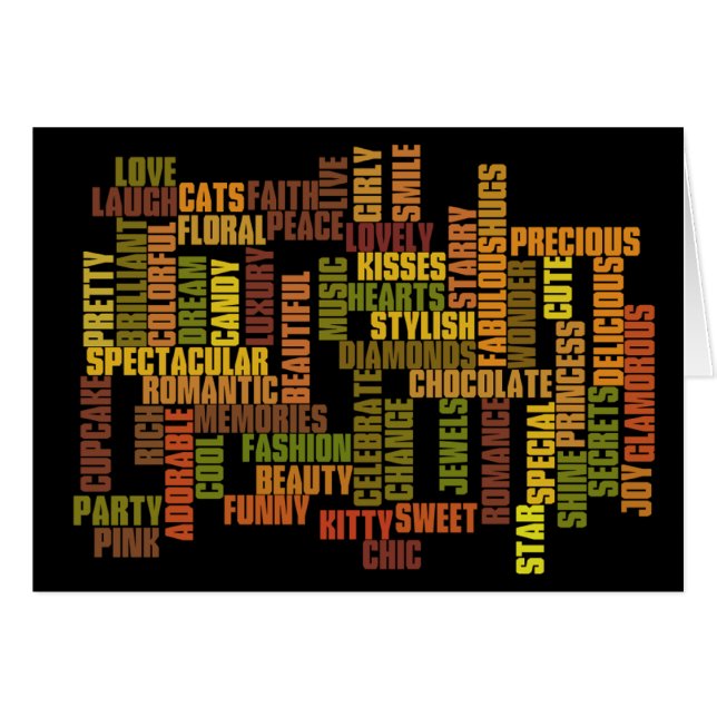 女の子のラベル,ガーリー言葉 (正面横)