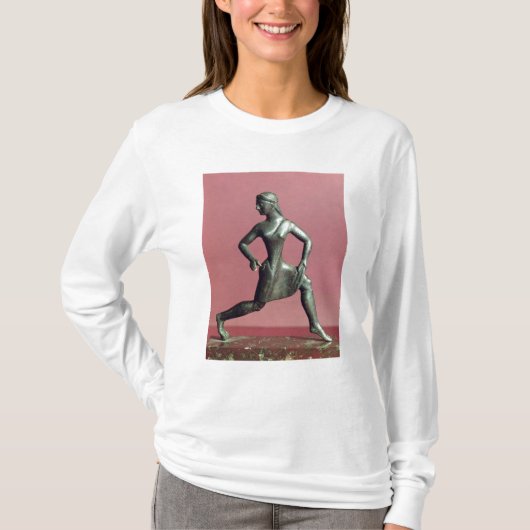 女の子のランニングの置物、 Tシャツ (正面)